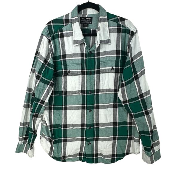 Filson Other - CC Filson Flannel Scout Shirt Mens XL Green Black Plaid Outdoor Gorpcore Cabin